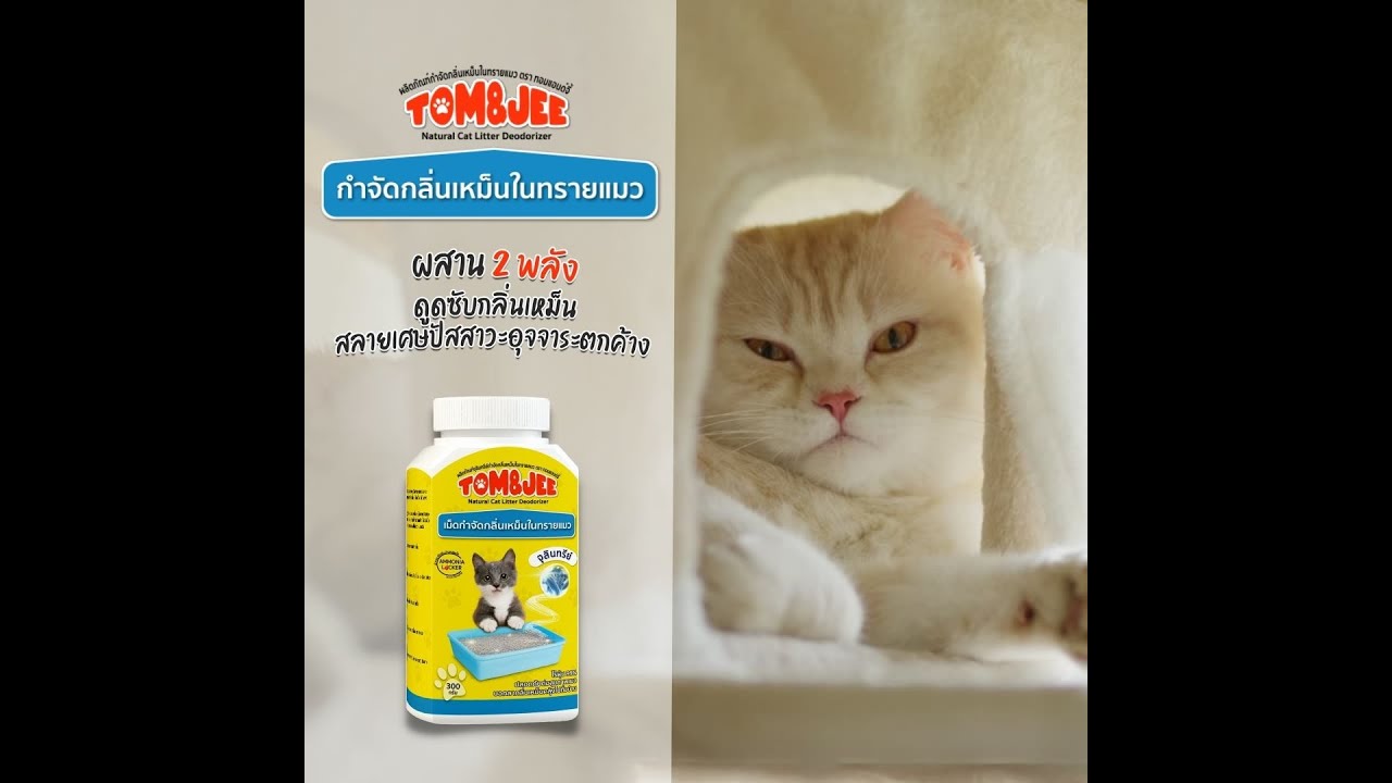 วิธีการใช้งาน Tom&Jee เม็ดจุลินทรีย์กำจัดกลิ่นเหม็นในทรายแมว | ไมโครไบโอเทค